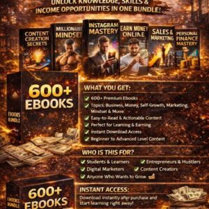600+ Ebooks Bundle