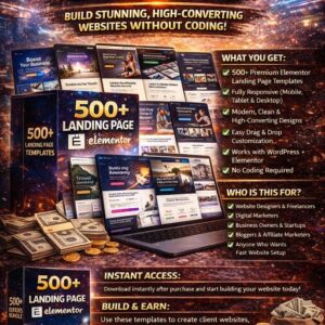 500+ Landing Page Elementor Templates